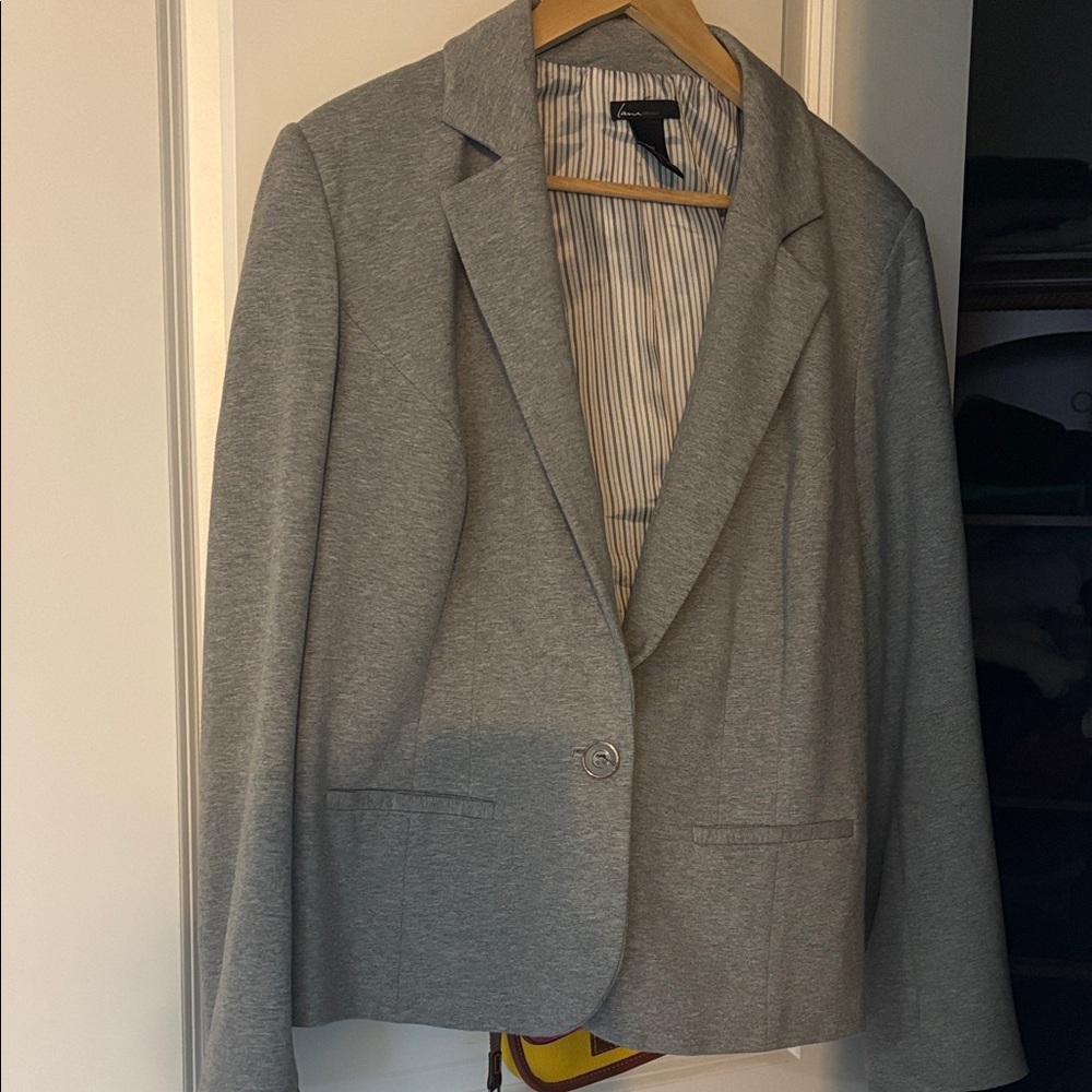 Lane Bryant Classic Gray Blazer - Picture 7 of 7
